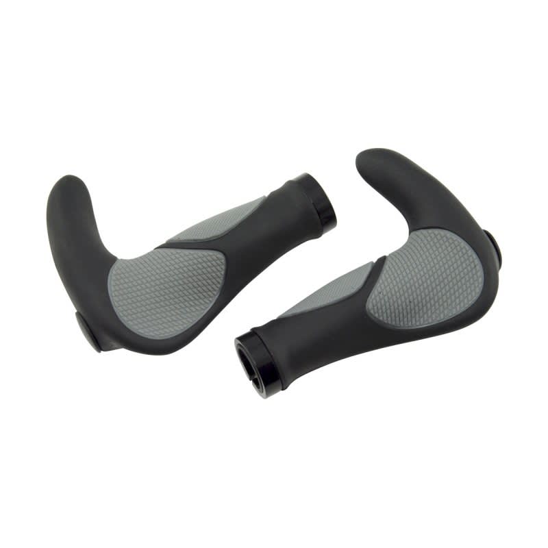 Ріжки ERGOBUL з ручками керма, anatomic чорний/сірий