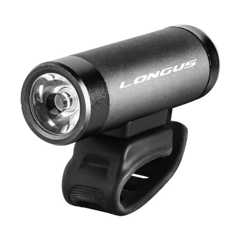 Ліхтар передній ROLL 500 5 ф-цій USB, чорний  LONGUS