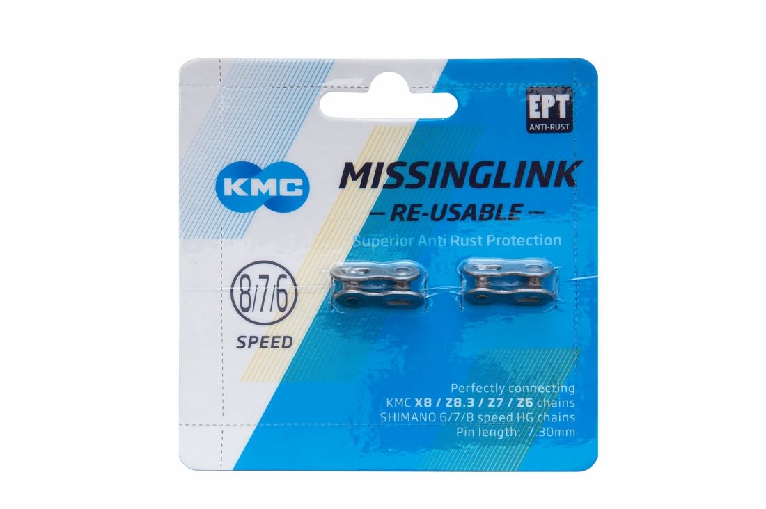 Замок ланцюга 6/7/8-spd Silver/Gray KMC