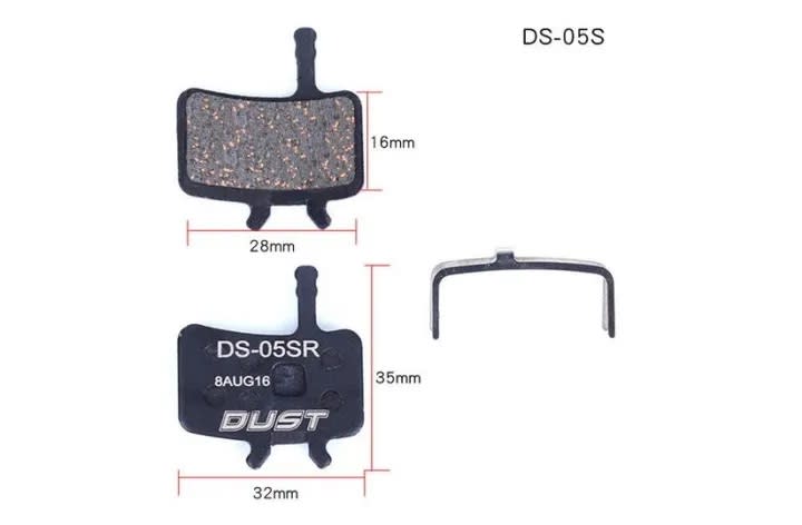 Гальмівні колодки дискові AVID BB7 Juicy 3/5/7 DUST DS-05S Semi metal 