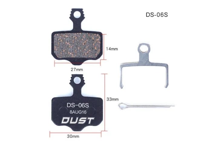 Гальмівні колодки дискові AVID ELEXIR/CR MAG/E1/E3/E5/E7/E9/XO/XX DUST DS-06S Semi metal 