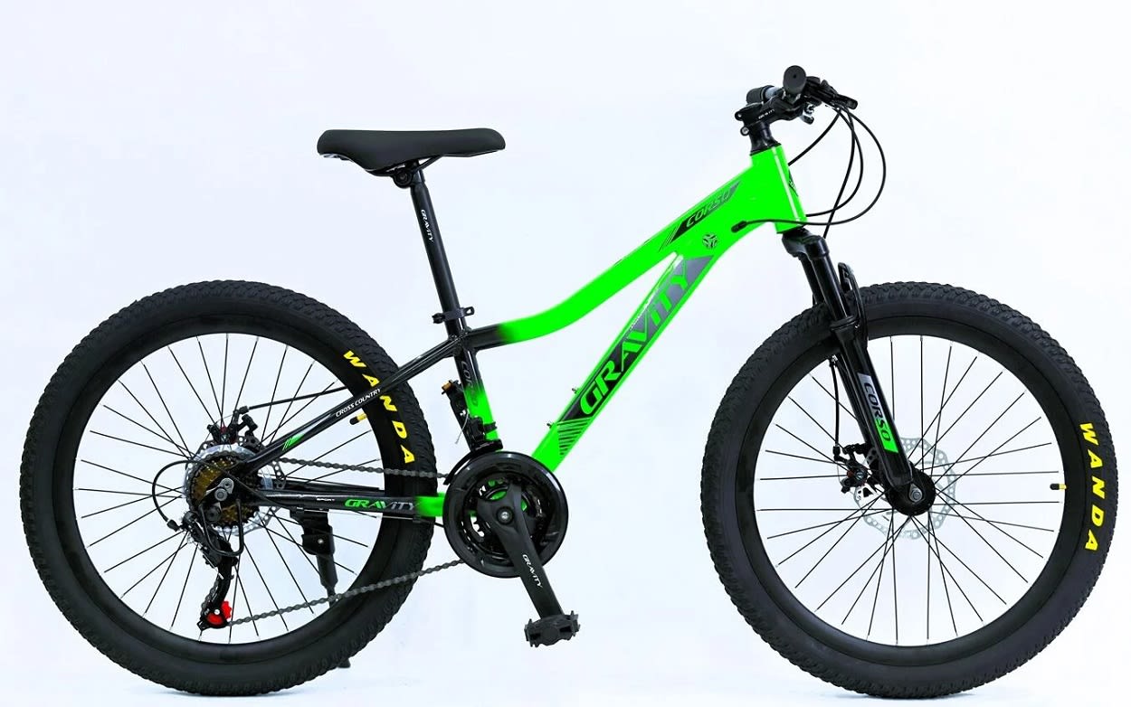 Велосипед 24 GRAVITY AM DD, обладнання Shimano AL  