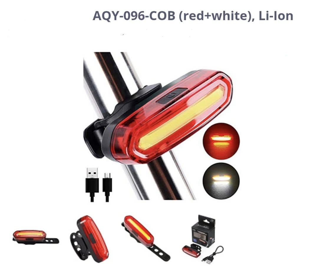 Ліхтар задній LED USB Li-on AQY-096-COB 