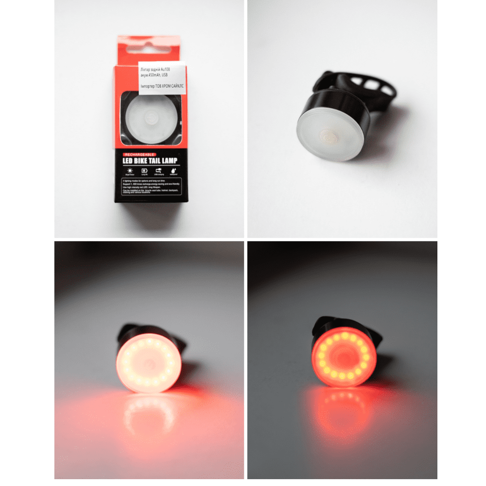 Ліхтар задній 40 LM 450 mAh USB AU 108