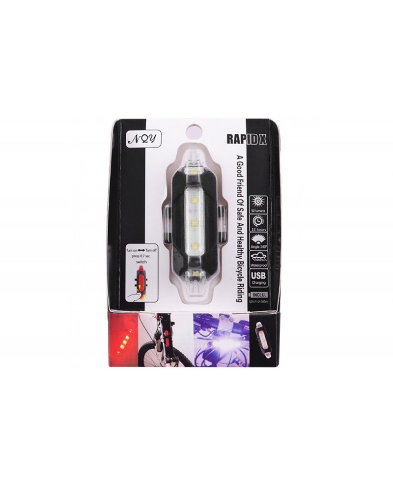 Jing Yi Ліхтар передній 5 діодів 15 lum, USB, АQY-093 — зображення 2