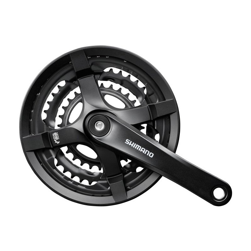 SHIMANO Шатуни FC-TY501, L175мм, 48/38/28 захист зірок — зображення 1