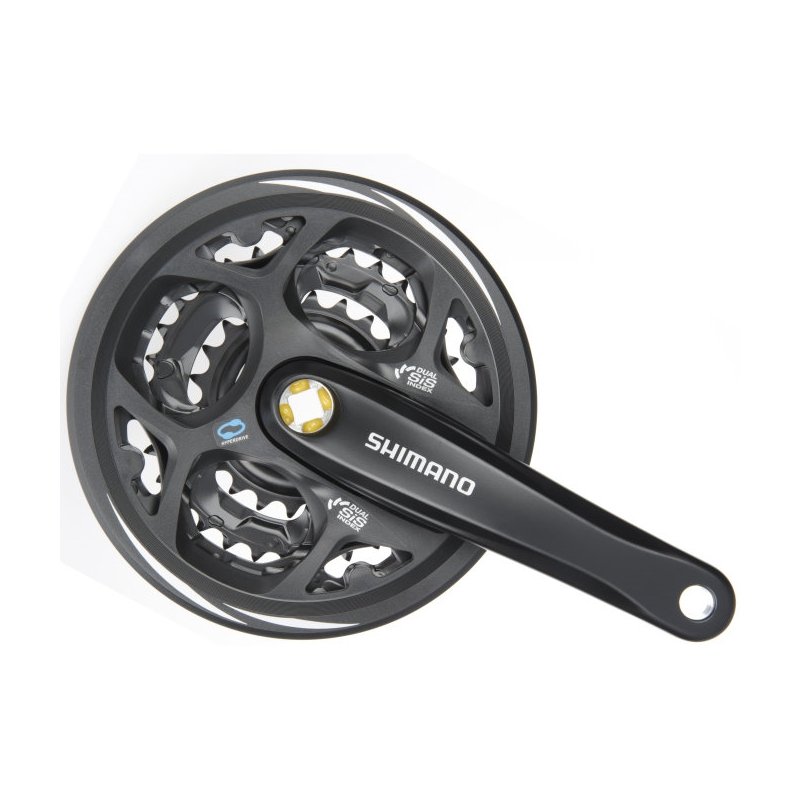 SHIMANO Шатуни FC-M311, L170мм, 42/34/24, захист зірок — зображення 1