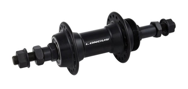 LONGUS Задня втулка MATRIX Al чорн, змінні підшипники, 36 — зображення 1