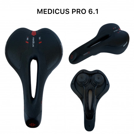 WITTKOP Сідло Medicus Pro 6.1 MAN Gel (15 х 27 см) без замка з демпферами — зображення 2