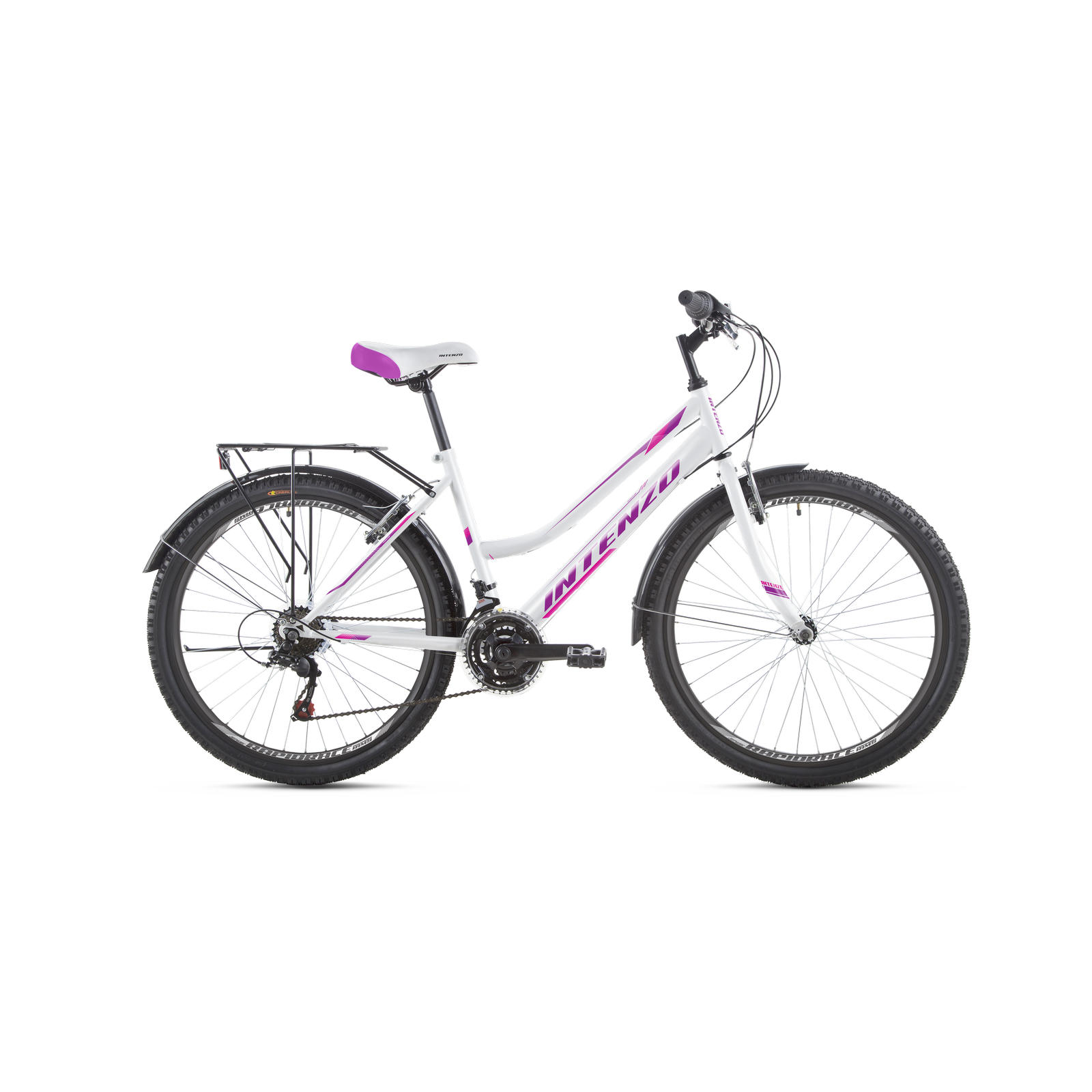 INTENZO Велосипед 26" Costa біло-фіолетовий — зображення 1