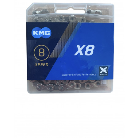 KMC Ланцюг X8 1/2 X 3/32 114L Silver/Gray — зображення 2