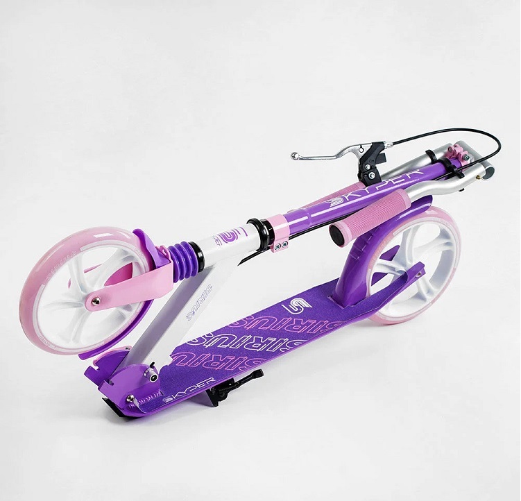 Best Scooter Самокат *SKYPER* колеса 200mm, амортизатор, ручний гальмо — зображення 2