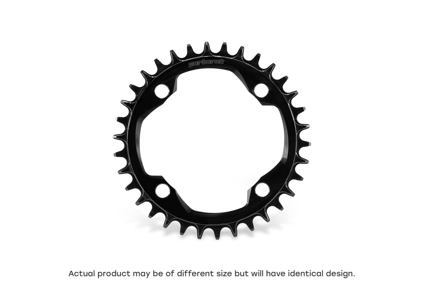 GARBARUK Зірка шатунів 36T 104 BCD Round (чорна) AL7075-T6 — зображення 1