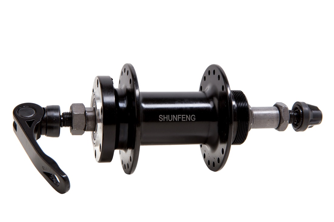 ShunFeng Втулка задня 36H DD SF-A210R пром/підшипн. під тріскачку (чорний) — зображення 1