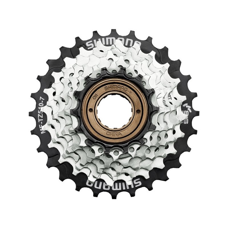 SHIMANO Касета MF-TZ510-7, 14-28, срібл, 7-зв. — зображення 1