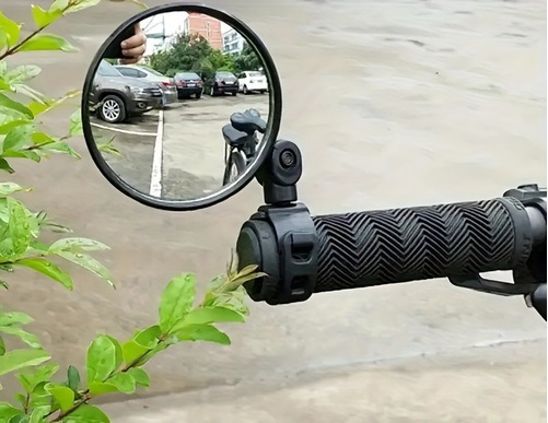 Green Cycle Дзеркало кругле 80мм, кріплення хомутом на кермо — зображення 2