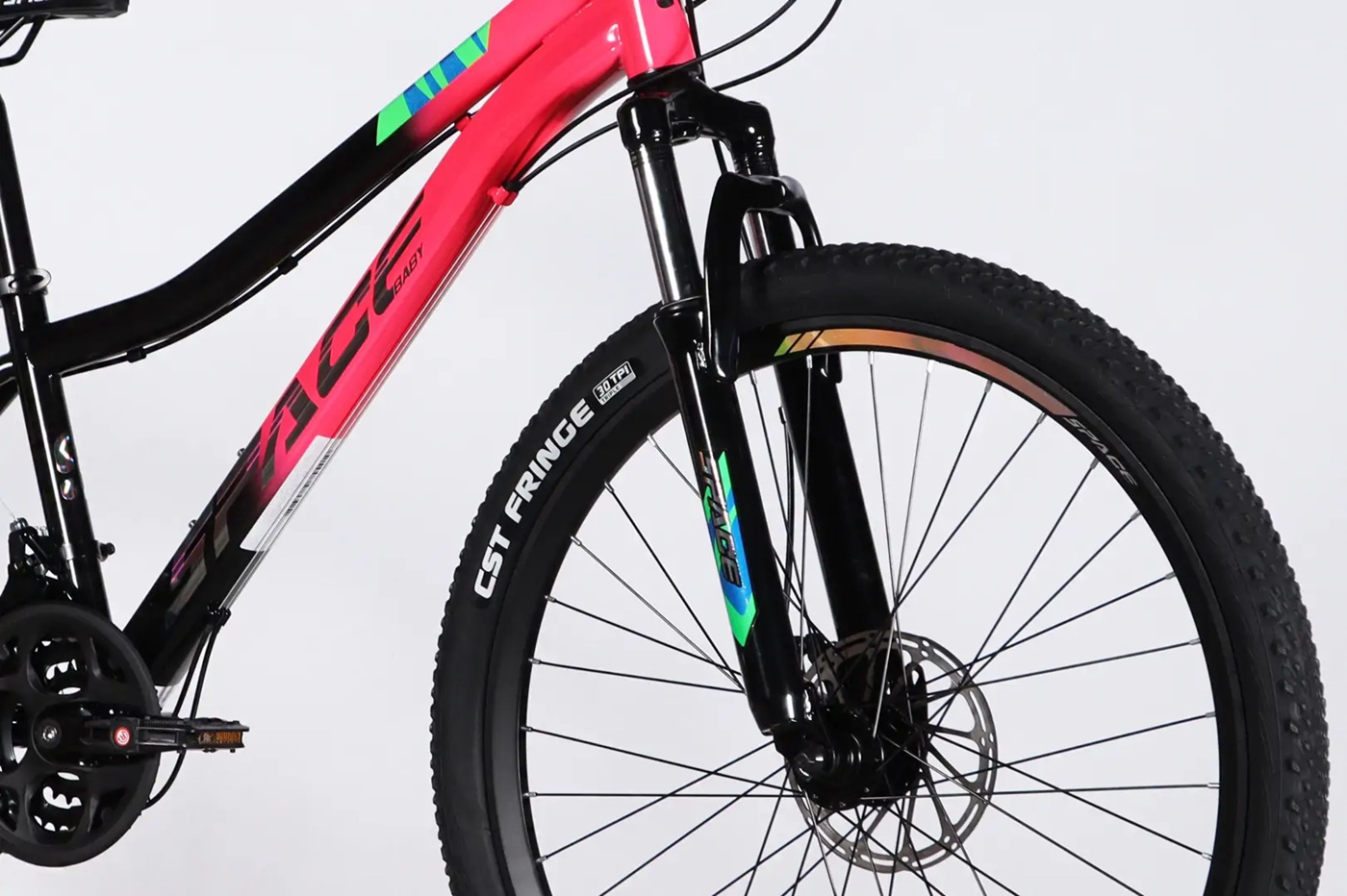 SPACE Велосипед 26 AURORA DD FR (рожево-чорний) ST — зображення 2