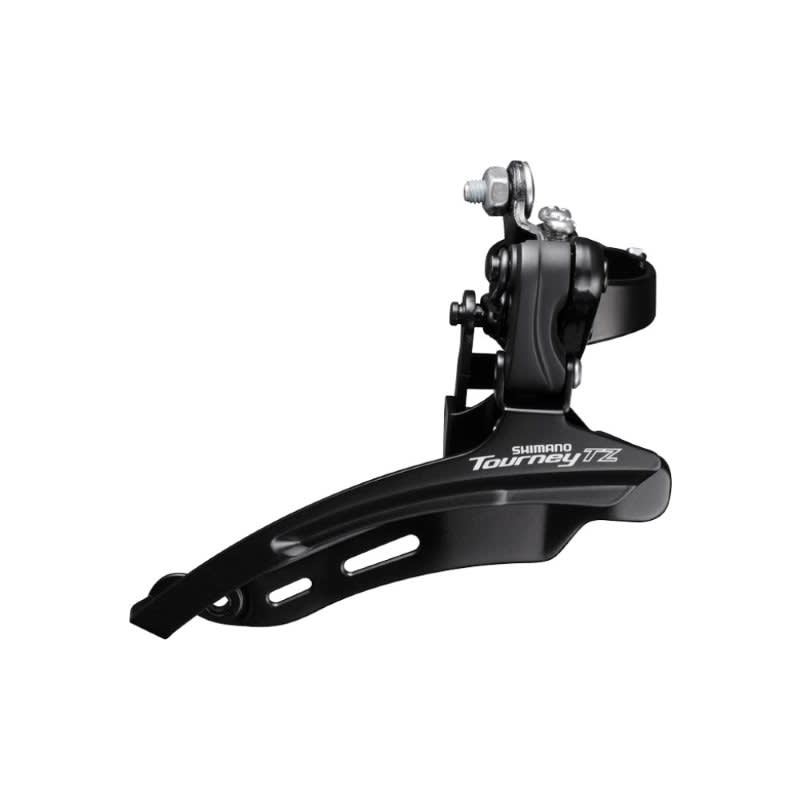 SHIMANO Перемикач передній FD-TZ500 хомут 28.6 нижня тяга 42Т (чорний) — зображення 1