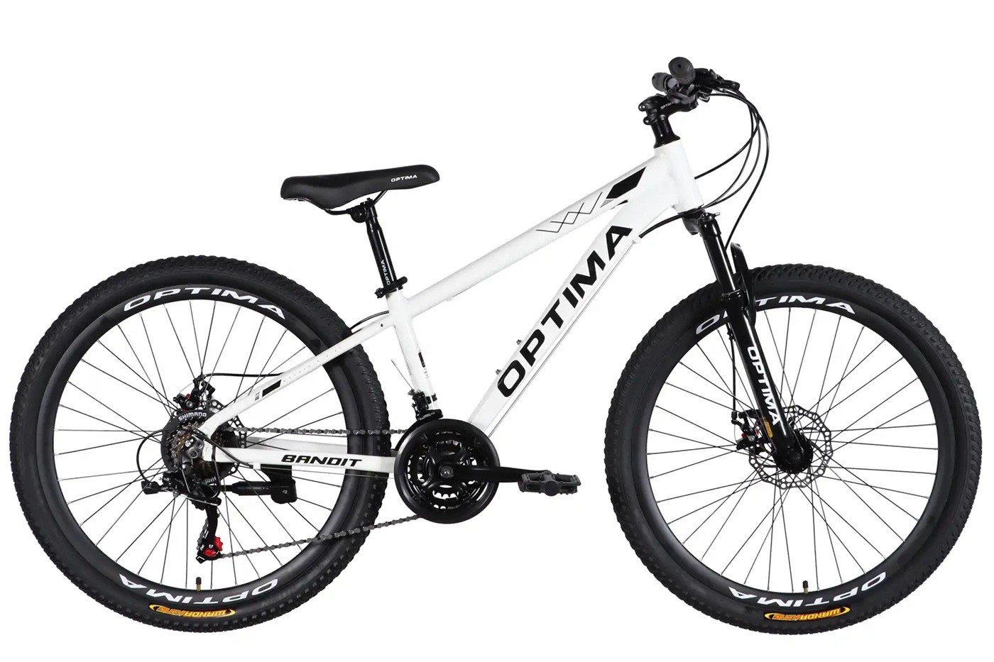 OPTIMA Велосипед 26 BANDIT DD FR White AL — зображення 1