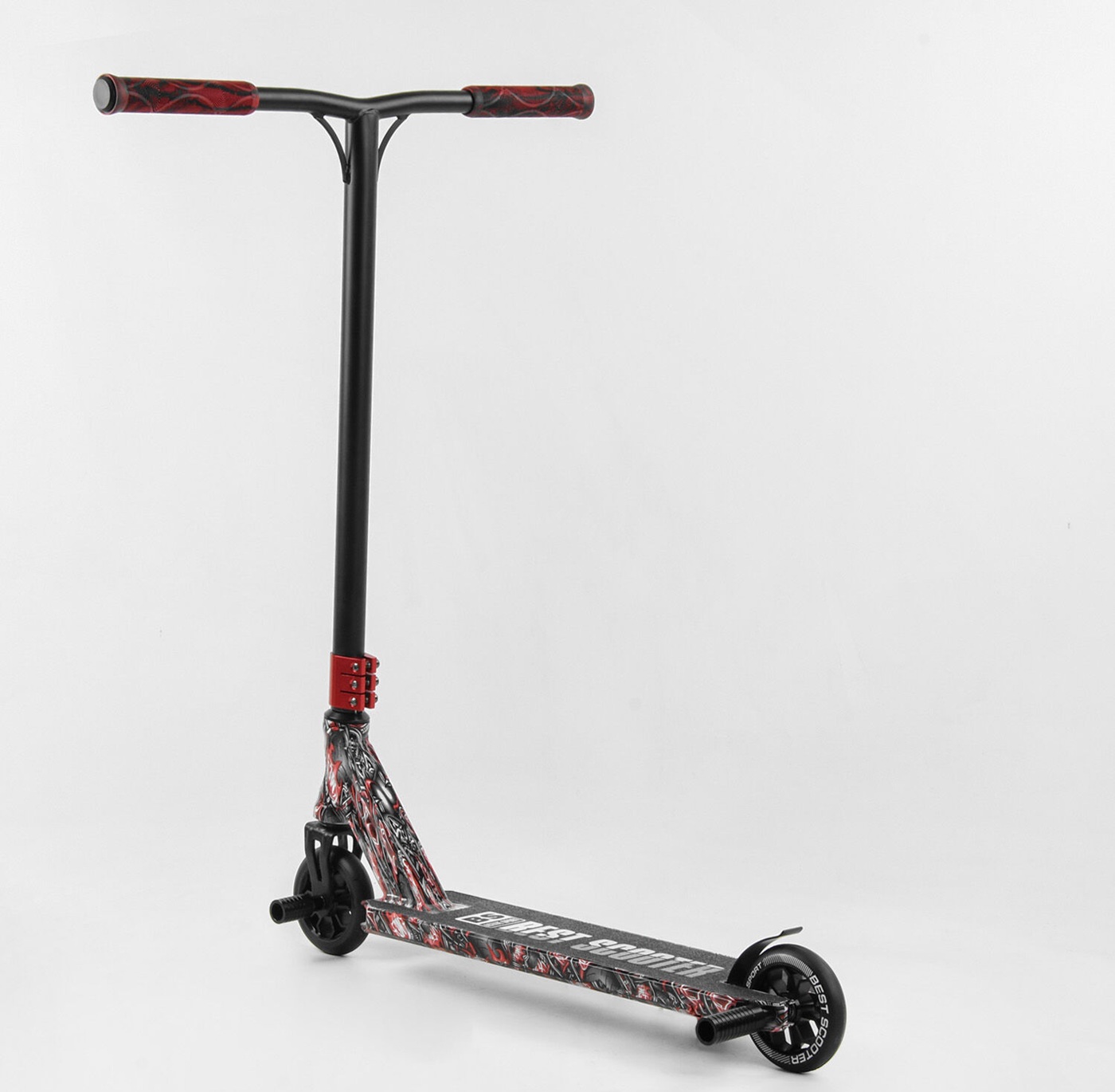 Best Scooter Самокат трюковий, HIC-система, колеса AL-110mm, ширина керма 60см з принтом BS-77488 — зображення 2