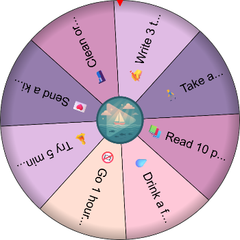 Today’s Self-Boost Mission – SpinzyWheel