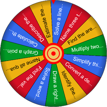 Math Challenge Wheel - SpinzyWheel