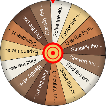 Upper-Level Math Wheel - SpinzyWheel