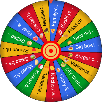 🌀 Dinner War Ender – SpinzyWheel 🌀