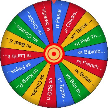 🌀 World Dinner Tour – SpinzyWheel  🌀