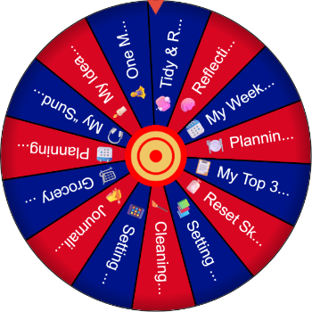 📆 Sunday Reset & Weekly Planning – SpinzyWheel