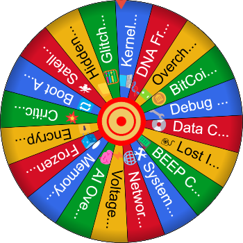 🌀 Cyber Glitch Wheel – SpinzyWheel 🌀