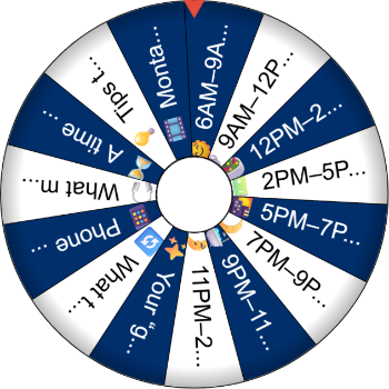 📆 Day in the Life by Time Blocks – SpinzyWheel