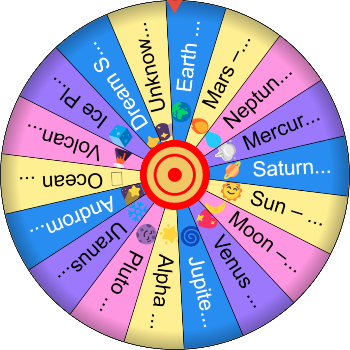 🪐 Which Planet Do You Belong To? – SpinzyWheel