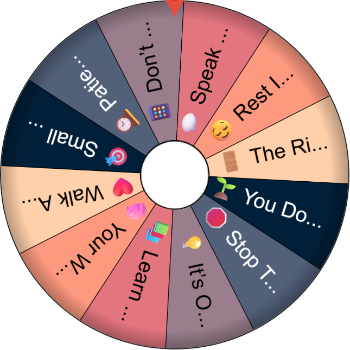 ✨ Advice I’d Give My Younger Self – Spinzywheel 💬