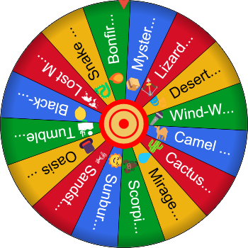 🌀 Desert Madness SpinzyWheel 🌀