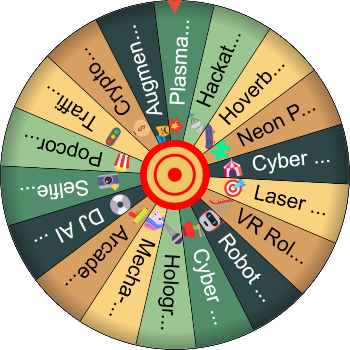 🌌 Cyberpunk Neon Carnival SpinzyWheel 🎡💿🔫