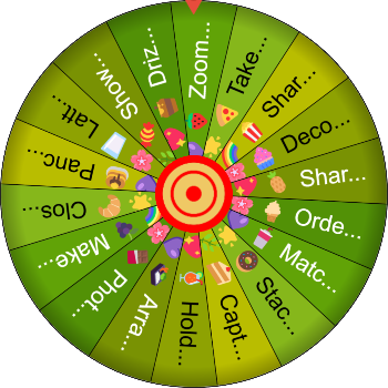 🍭 Pastel Foodie Challenge SpinzyWheel