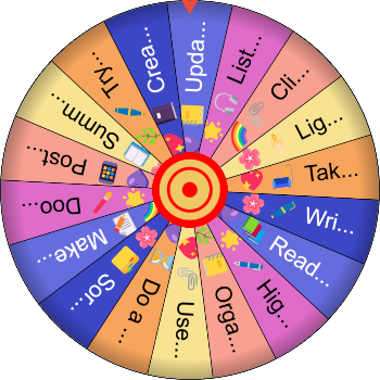 📚 Pastel Study Challenge SpinzyWheel