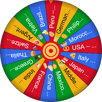 🌀 World Foodie SpinzyWheel 🌀