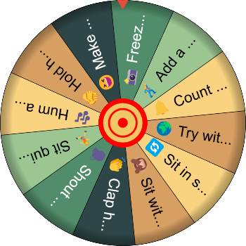 🌀 Group Sit Down (Chairless Circle) — SpinzyWheel 🌀