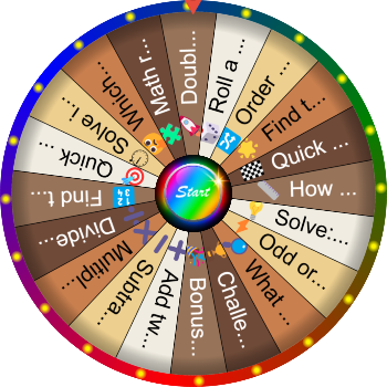 🌀 Quick Math Question SpinzyWheel🌀