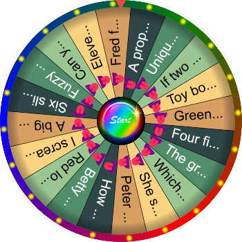 🌀 Quick Tongue Twister SpinzyWheel 🌀