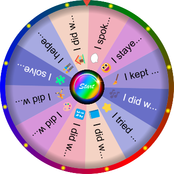 🌀 One Thing I Did Well Today SpinzyWheel 🌀