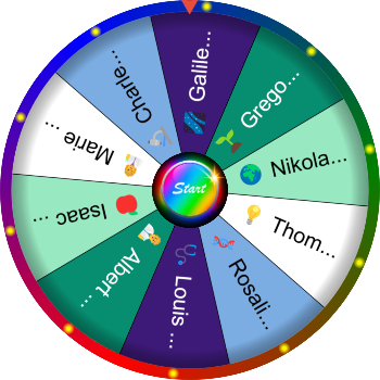 🌀 Name a Famous Scientist SpinzyWheel🌀