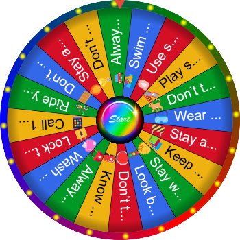 🌀 🎡 Share a Safety Tip SpinzyWheel🌀