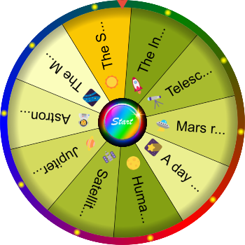 🚀 Space Exploration Fact SpinzyWheel