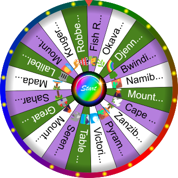 🌀 A Famous Landmark in Africa — SpinzyWheel 🌀