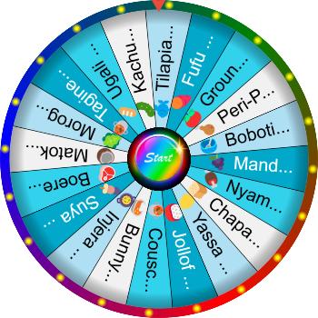 🌀 A Famous Food in Africa — SpinzyWheel 🌀