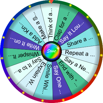🌀 Say One Positive Word SpinzyWheel 🌀