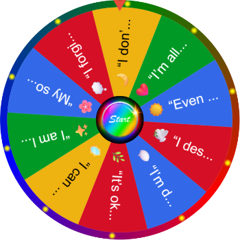 🪶 Words I Now Speak to Myself Kindly – SpinzyWheel